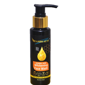 FAMBEAUTY Herbal Skin Whitening Facewash | Brightening & Glow Boost | Vitamin C & Herbal Care | For All Skin Types