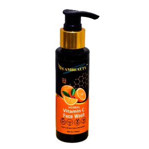 FAMBEAUTY Herbal Vitamin C Facewash – Brightening & Glow Boosting Skin Cleanser